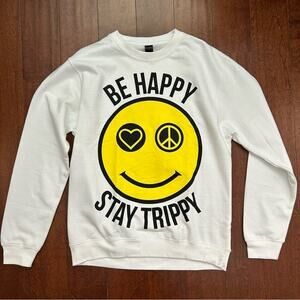 Rare Modsun Umbrella Clothing Collab, White Crewneck, Size Med New Without Tags